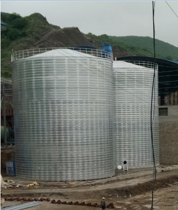 曲靖粮食钢板仓的安装全过程不用热焊接